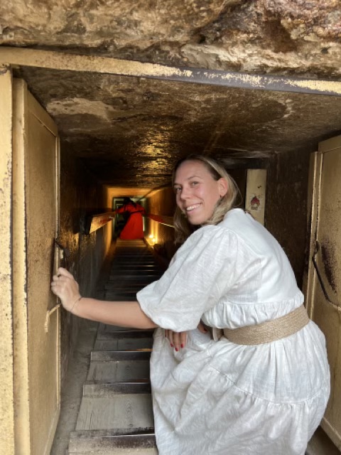 Inside the pyramids of Gizeh